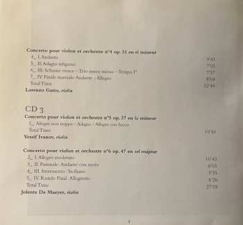 3CD/Set di cofanetti Henri Vieuxtemps: Complete Violin Concertos