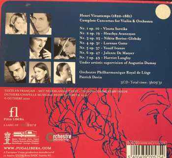 3CD/Set di cofanetti Henri Vieuxtemps: Complete Violin Concertos