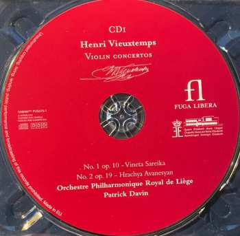 3CD/Set di cofanetti Henri Vieuxtemps: Complete Violin Concertos
