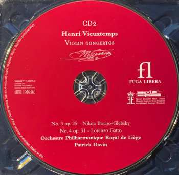 3CD/Set di cofanetti Henri Vieuxtemps: Complete Violin Concertos