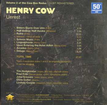 17CD/DVD/Set di cofanetti Henry Cow: The Henry Cow Box Redux: The Complete Henry Cow  50th Anniversary