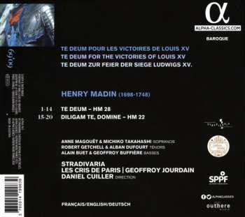 CD Les Cris de Paris: Te Deum Pour Les Victoires De Louis XV