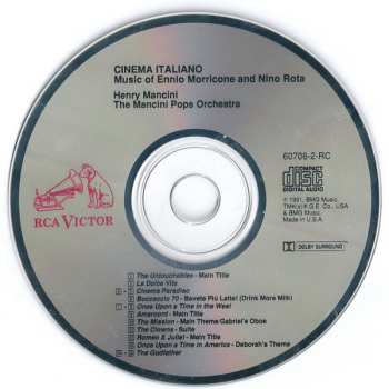 CD Henry Mancini: Cinema Italiano - Music Of Ennio Morricone & Nino Rota