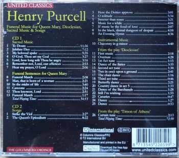 2CD Henry Purcell: Funeral Music For Queen Mary / Sacred Music / Dioclesian / Songs