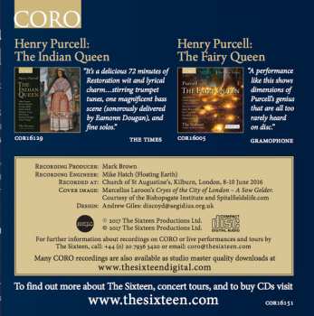 CD Henry Purcell: Royal Welcome Songs For King James II