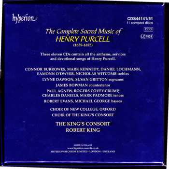 11CD/Set di cofanetti Henry Purcell: The Complete Sacred Music Of Henry Purcell