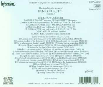 CD Henry Purcell: The Secular Solo Songs Of Henry Purcell, Volume 3
