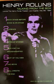 DVD Henry Rollins: Talking From The Box / Henry Rollins Goes To London