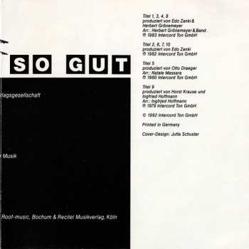 CD Herbert Grönemeyer: So Gut '79-'83