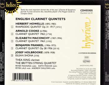 CD Joseph Holbrooke: English Clarinet Quintets