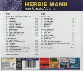 2CD Herbie Mann: Four Classic Albums: Herbie Mann With The Wessel Ilcken Trio / Sultry Serenade / Yardbird Suite / Mann In The Morning