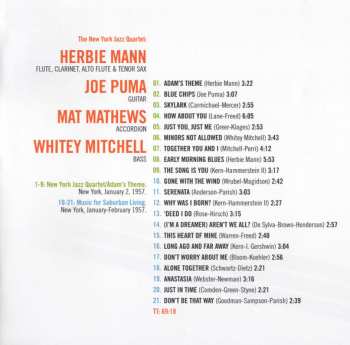 CD Herbie Mann: New York Jazz Quartet + Music For Suburban Living