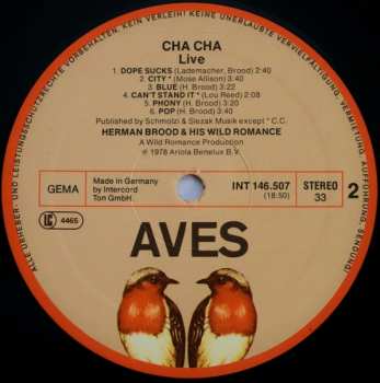 LP Herman Brood & His Wild Romance: Cha Cha
