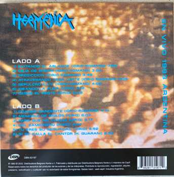 LP Hermética: En Vivo 1993 Argentina