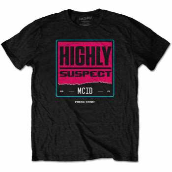 Merch Highly Suspect: Maglietta Press Start 