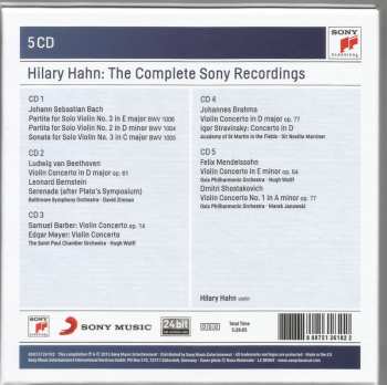 5CD/Set di cofanetti Hilary Hahn: The Complete Sony Recordings