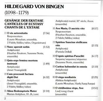 CD Hildegard Von Bingen: Chants De L'Extase