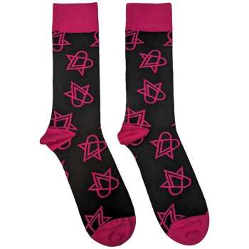 Merch HIM: Calzini alla caviglia Mini Pink Heartagrams