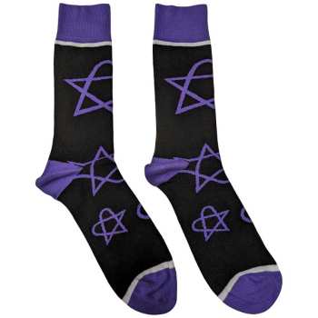 Merch HIM: Calzini alla caviglia Purple Heartagrams
