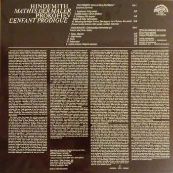 LP Sergei Prokofiev: Mathis Der Maler / L'Enfant Prodigue