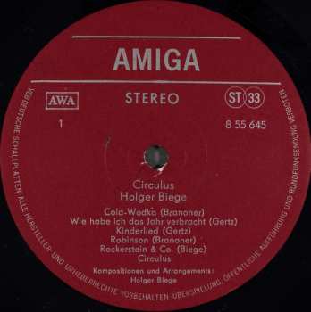 LP Holger Biege: Circulus