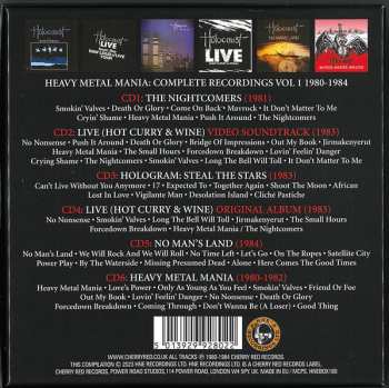 6CD/Set di cofanetti Holocaust: Heavy Metal Mania (Complete Recordings Vol.1 1980-1984)