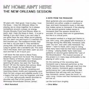 CD Homesick James: My Home Ain't Here (The New Orleans Session)