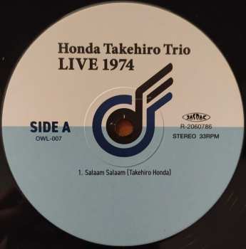 LP Takehiro Honda Trio: Live 1974