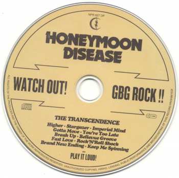 CD Honeymoon Disease: The Transcendence LTD | DIGI