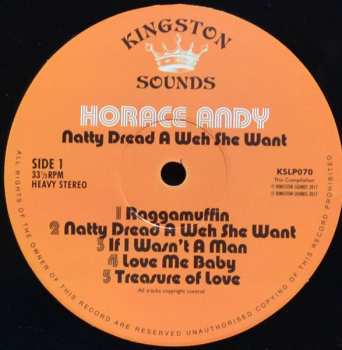 LP Horace Andy: Natty Dread A Weh She Want