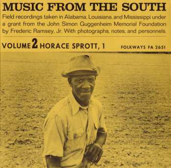 CD Horace Sprott: Music From The South Vol. 2: Horace Sprott 1