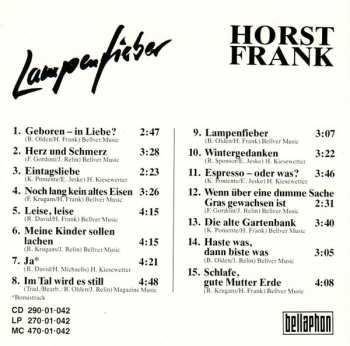 CD Horst Frank: Lampenfieber