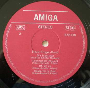 LP Horst Krüger-Band: Horst Krüger-Band