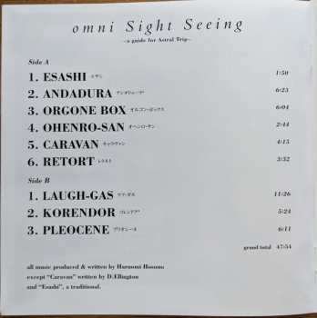 LP Haruomi Hosono: Omni Sight Seeing CLR | LTD