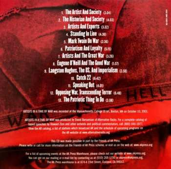 CD Howard Zinn: Artists In A Time Of War