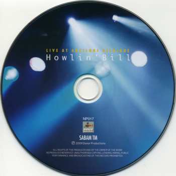 CD Howlin' Bill: Live At Ancienne Belgique