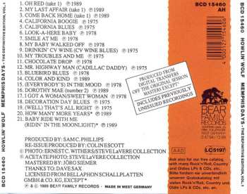 CD Howlin' Wolf: Memphis Days (The Definitive Edition, Vol. 1)