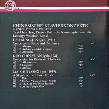 CD Wojciech Rajski: Chinesische Klavierkonzerte = Chinese Piano Concerts