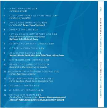 CD Convivium Singers: A Triumph Song (Music For Choir & Organ)