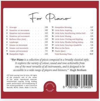 CD Hugh Benham: For Piano