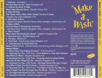 CD Nanette Fabray: Make A Wish (Original Broadway Cast)
