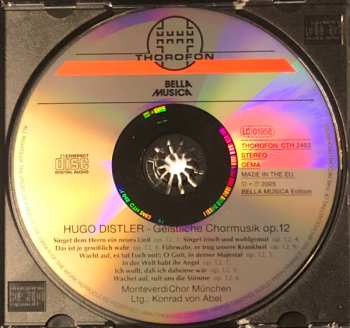CD Hugo Distler: Geistliche Chormusik Op. 12
