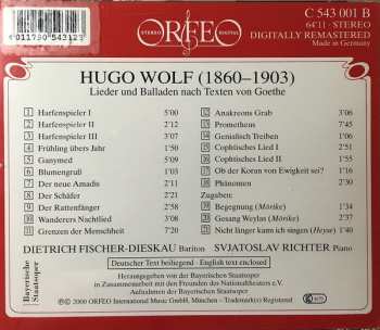 CD Dietrich Fischer-Dieskau: Goethe-Lieder