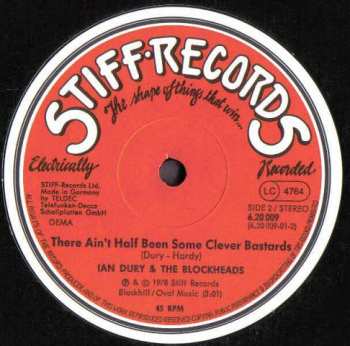 LP Ian Dury And The Blockheads: Hit Me With Your Rhythm Stick / There Ain't Half Been Some Clever Bastards