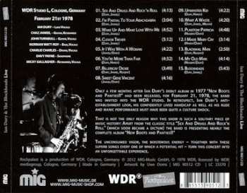 CD Ian Dury And The Blockheads: Live At Rockpalast 1978