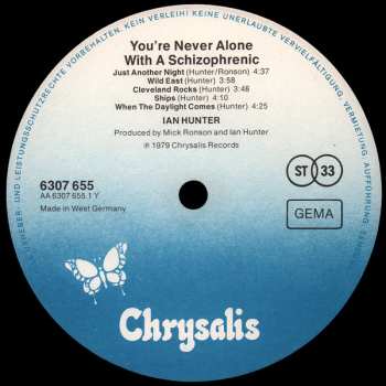 LP Ian Hunter: You're Never Alone With A Schizophrenic