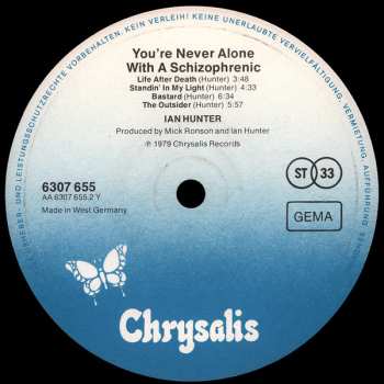 LP Ian Hunter: You're Never Alone With A Schizophrenic