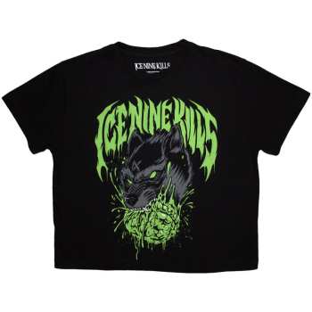 Merce Ice Nine Kills: Ice Nine Kills Ladies Crop Top: Wolf (black) (small) S