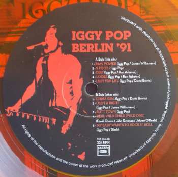2LP Iggy Pop: Berlin 91 DLX | LTD | CLR