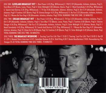 3CD/Set di cofanetti Iggy Pop: Bowie Vs Iggy: The Broadcast Archives